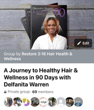 Load image into Gallery viewer, A Journey to Healthy Hair & Wellness in 90 Days Planner (DIGITAL PDF VERSION)