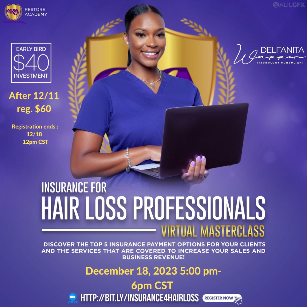 Insurance for Hair Loss Virtual Masterclass