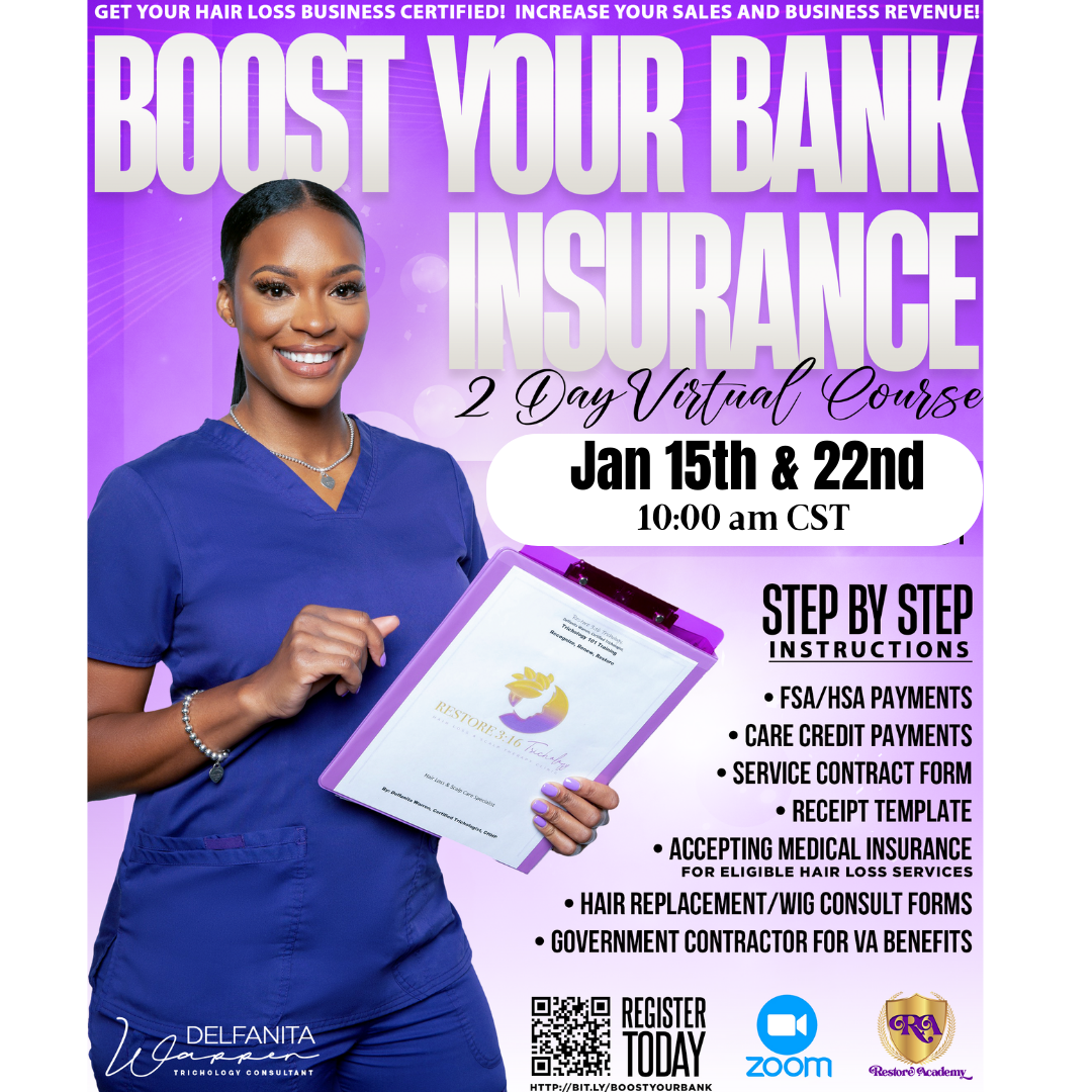 Boost Your Bank Insurance Course – Restore 3:16 Trichology