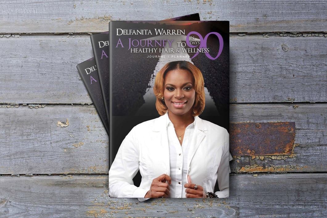 A Journey to Healthy Hair & Wellness in 90 Days Planner (DIGITAL PDF VERSION)